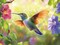 Hummingbird Diamond Painting Kits for Adults - 12x16 Inch Bird and Flowers 5D Diamond Art - DIY Full Round Drill Gem Painting by Numbers - Rhinestone Embroidery Craft for Home Wall Decor